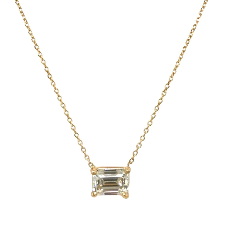 Moissanite Emerald Cut Chain