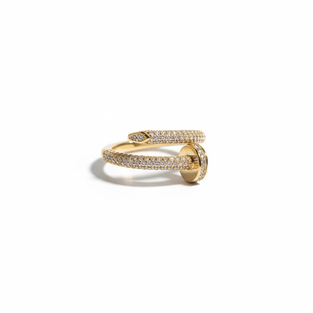 CZ Diamond Nail ring