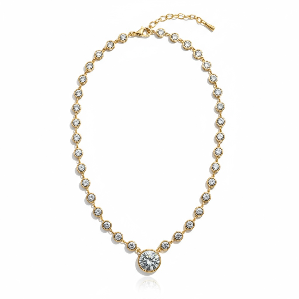 CZ diamond necklace