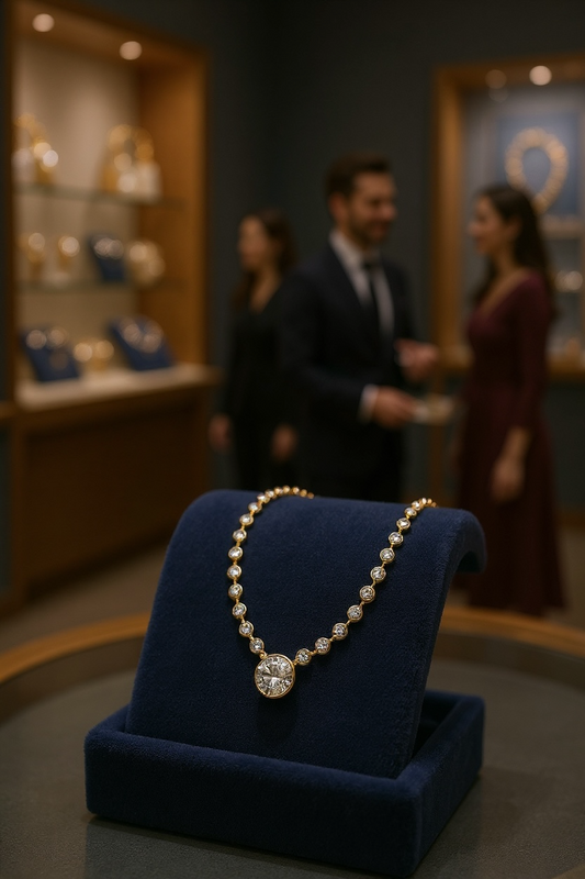 CZ diamond necklace