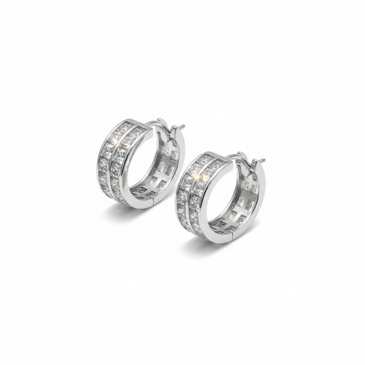 Sterling silver Huggies