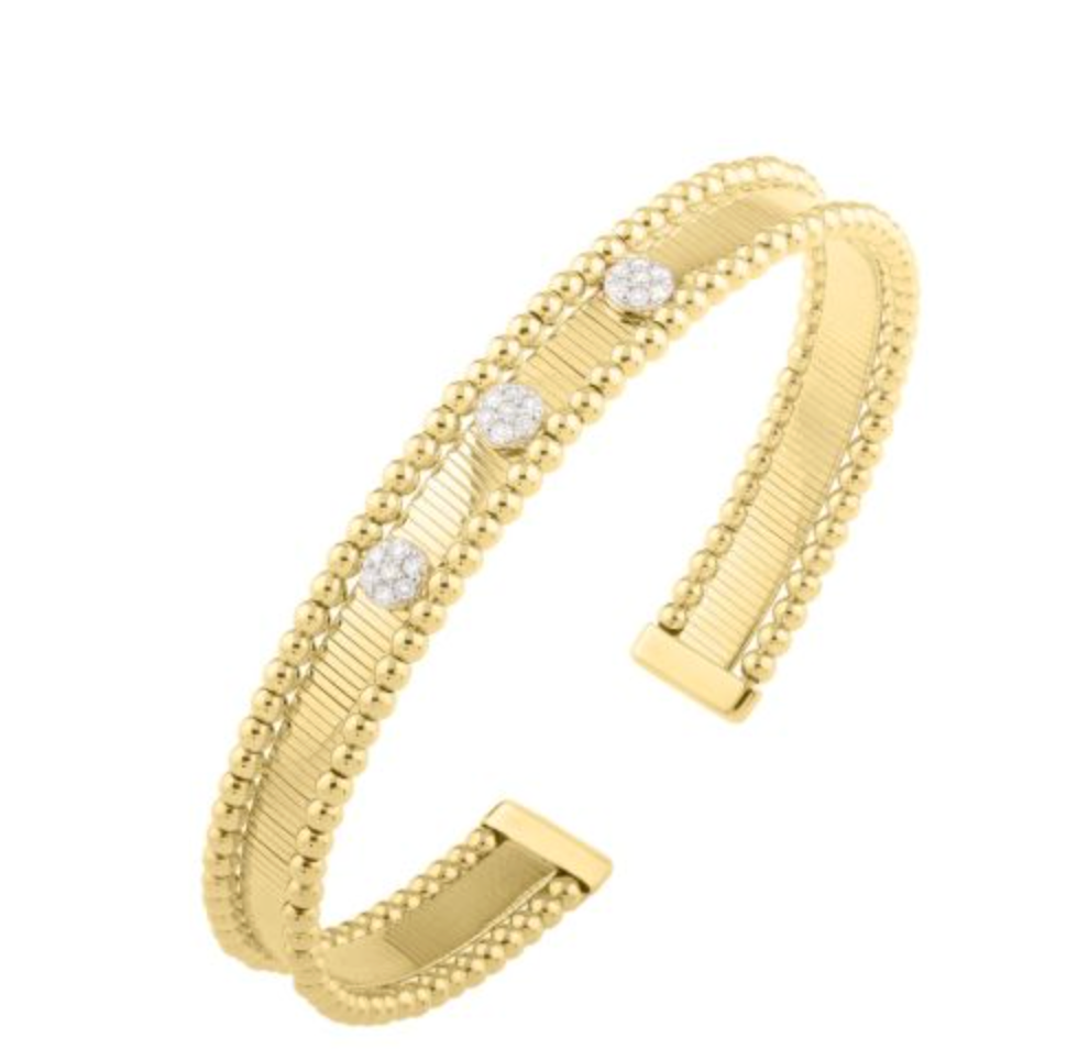 Two-Tone Cuff Bangle