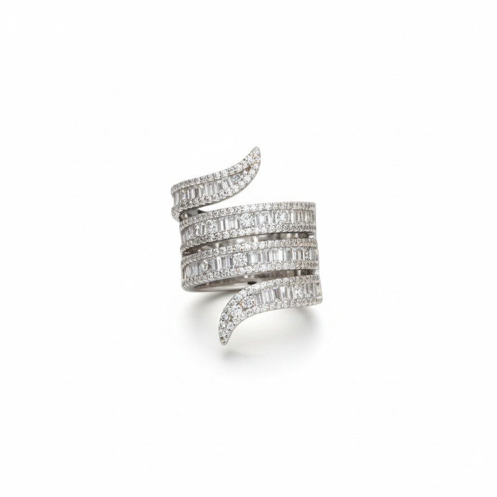 Diamond Wrap Cocktail Ring