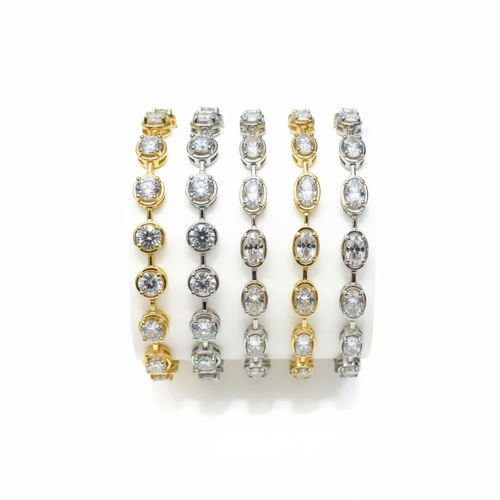 Bezel Tennis Bracelets