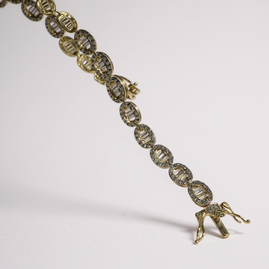 Sterling oval tennis bracelet