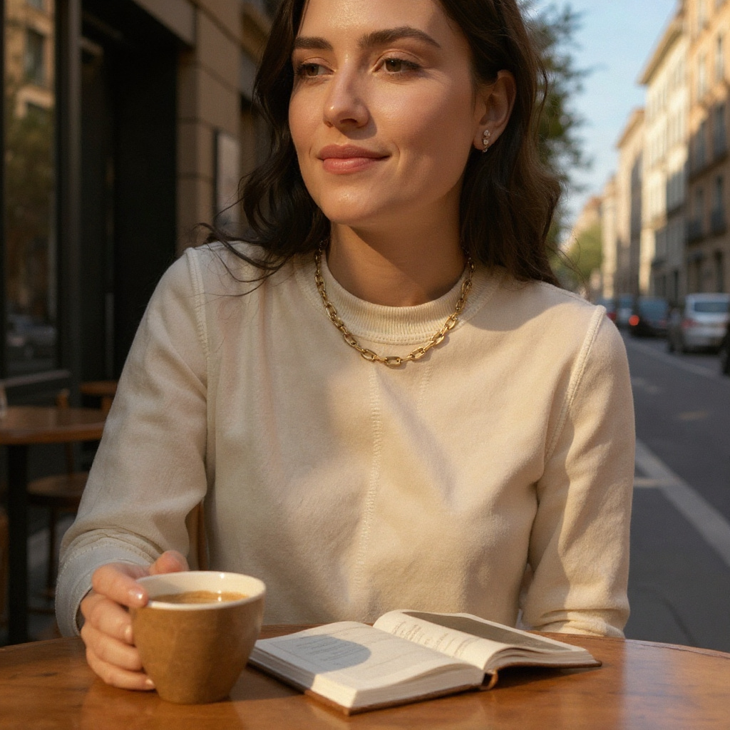 Vintage 14k gold statement necklace