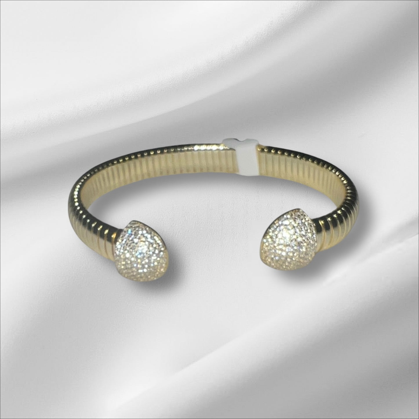 Ribbed Bangle Bracelet