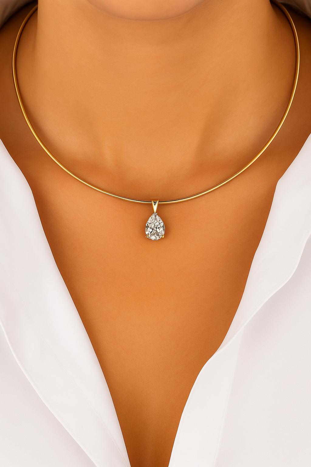 Pear Lab Diamond Omega Chain