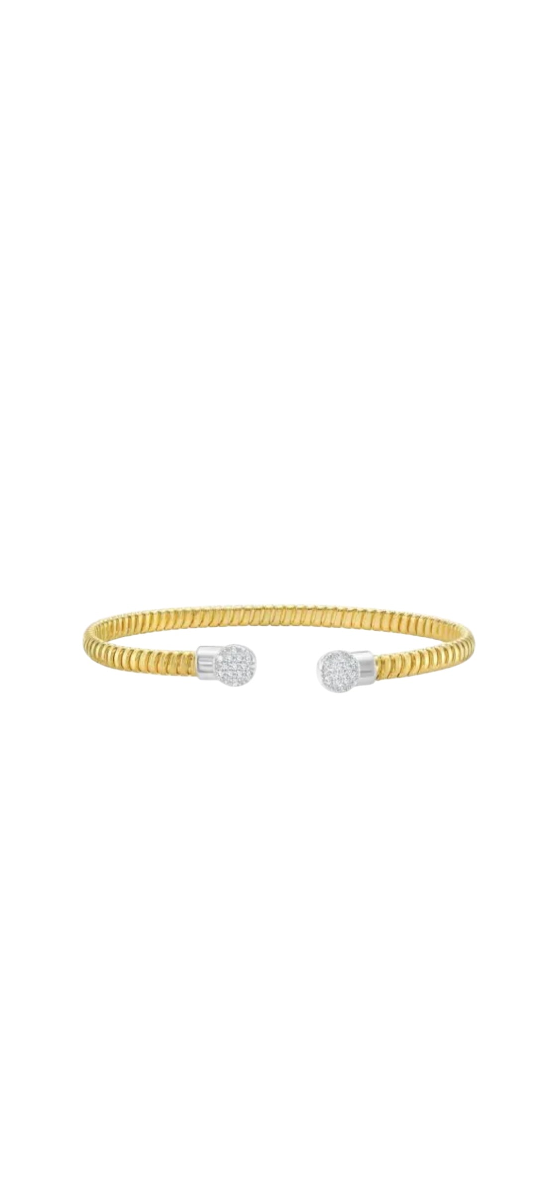 Diamond Round End Tuboga Cuff