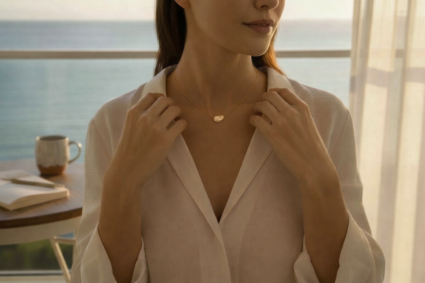 Brass Pendant Necklace