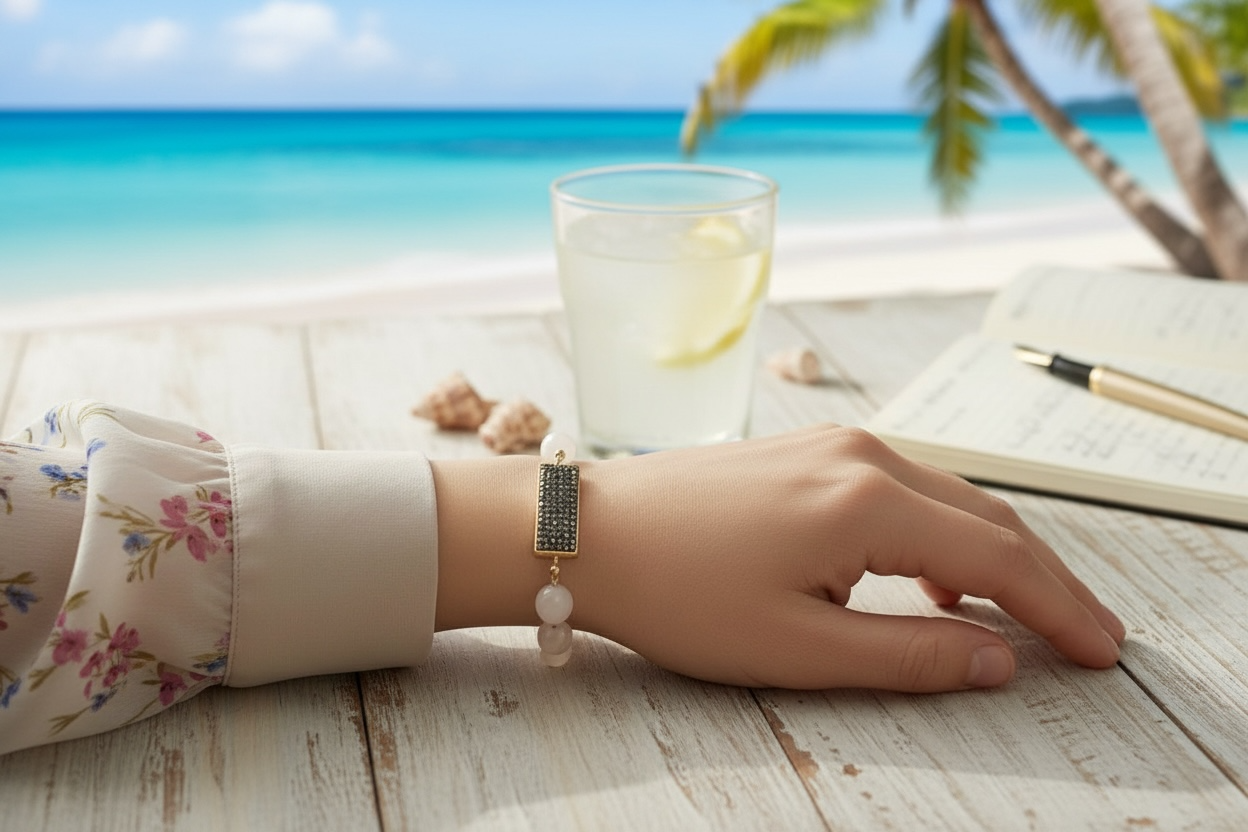 Pink Stretch Bracelet