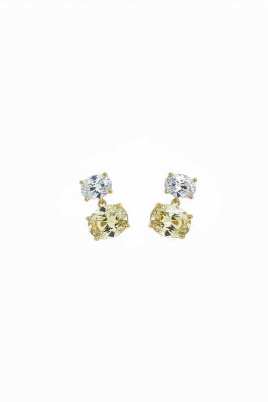 Yellow Diamond Earrings