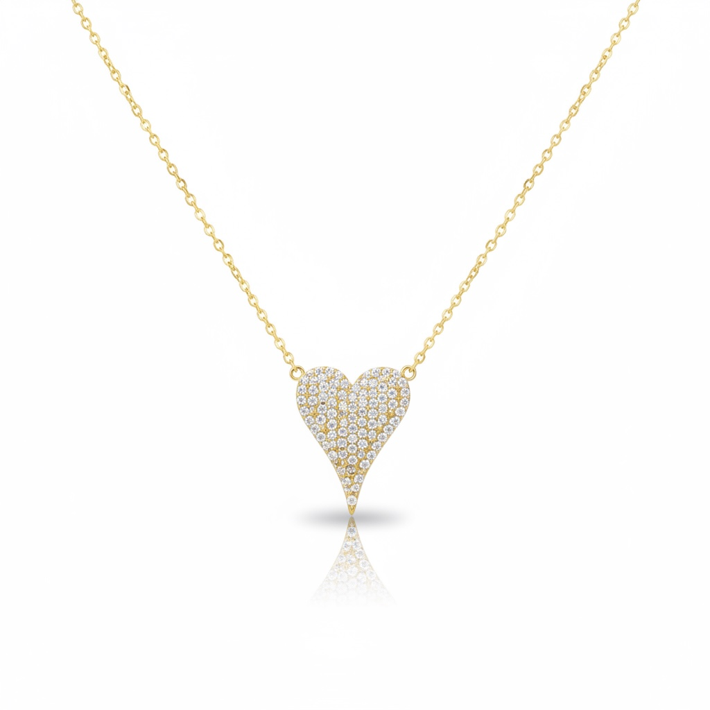 CZ Heart Necklace