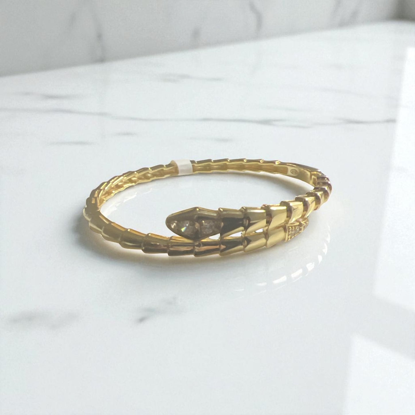 Gold Snake Bangle