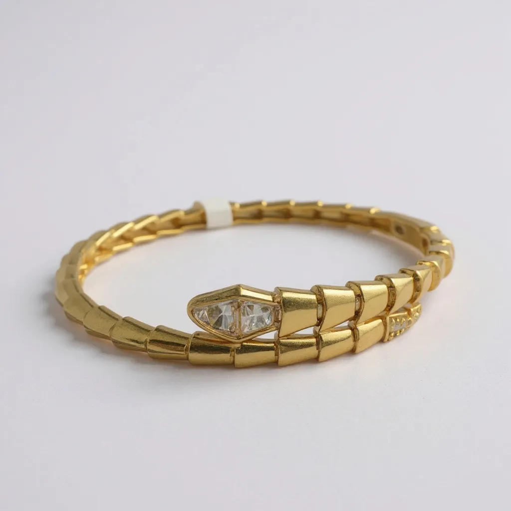 Gold Snake Bangle