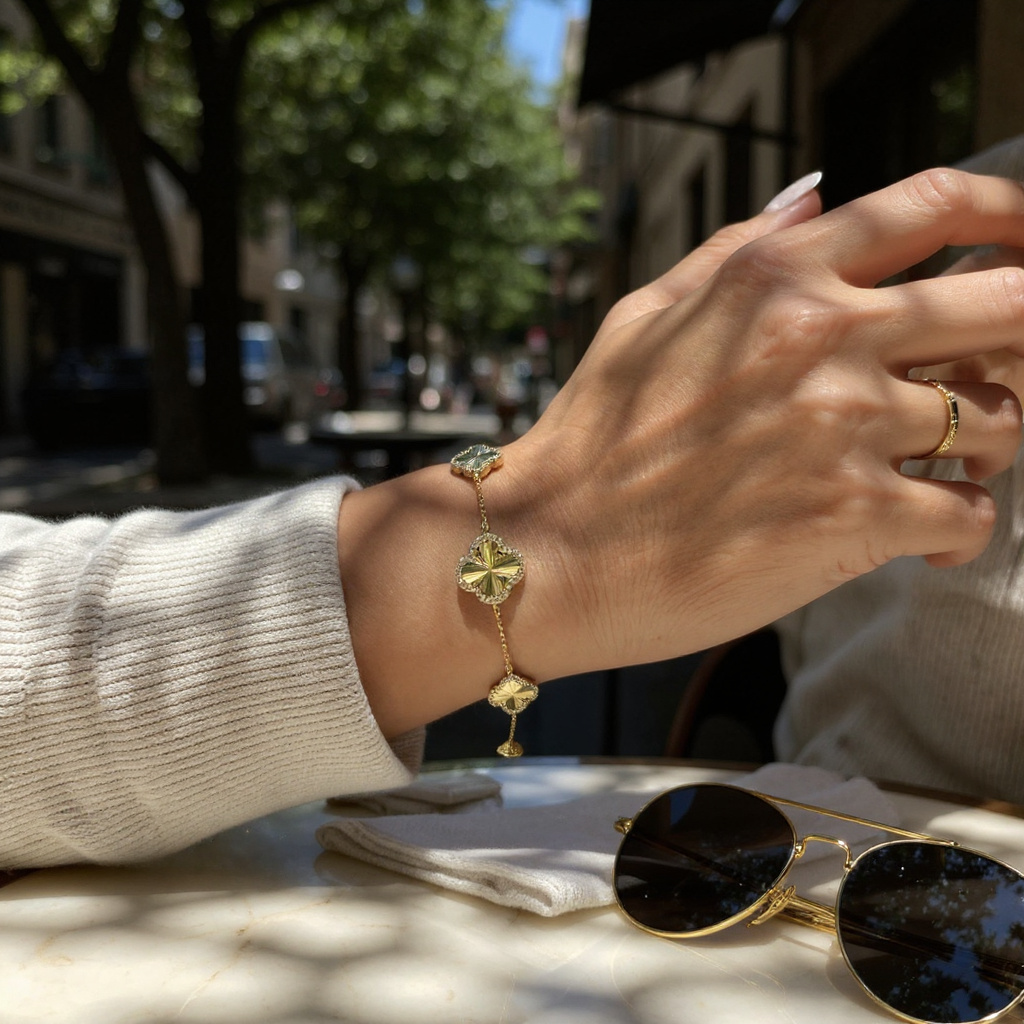 Graduated Clover Bracelet