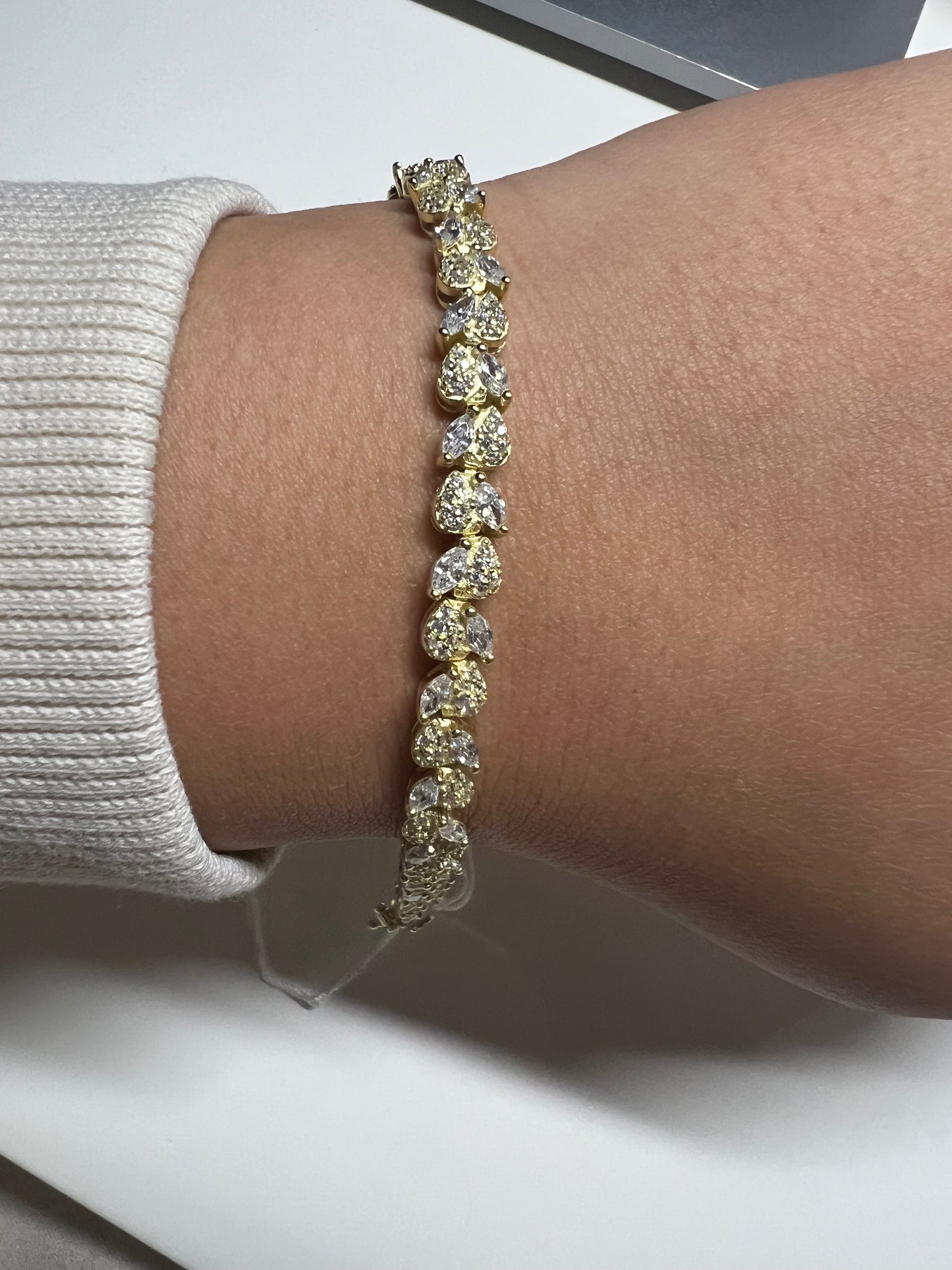 Love tennis bracelet