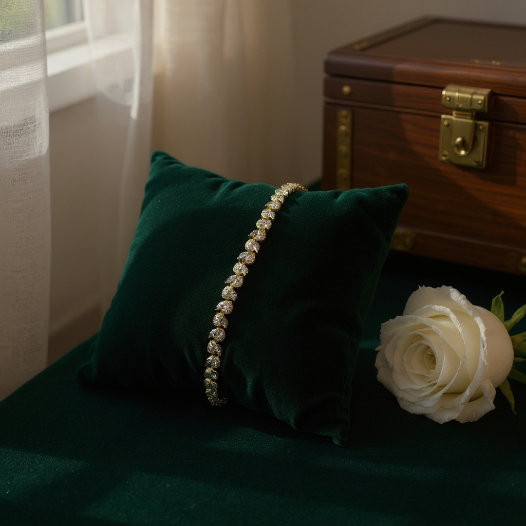 Love tennis bracelet