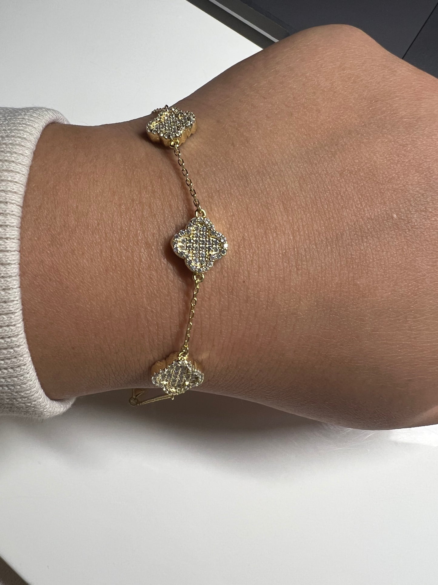 Diamond Clover bracelet