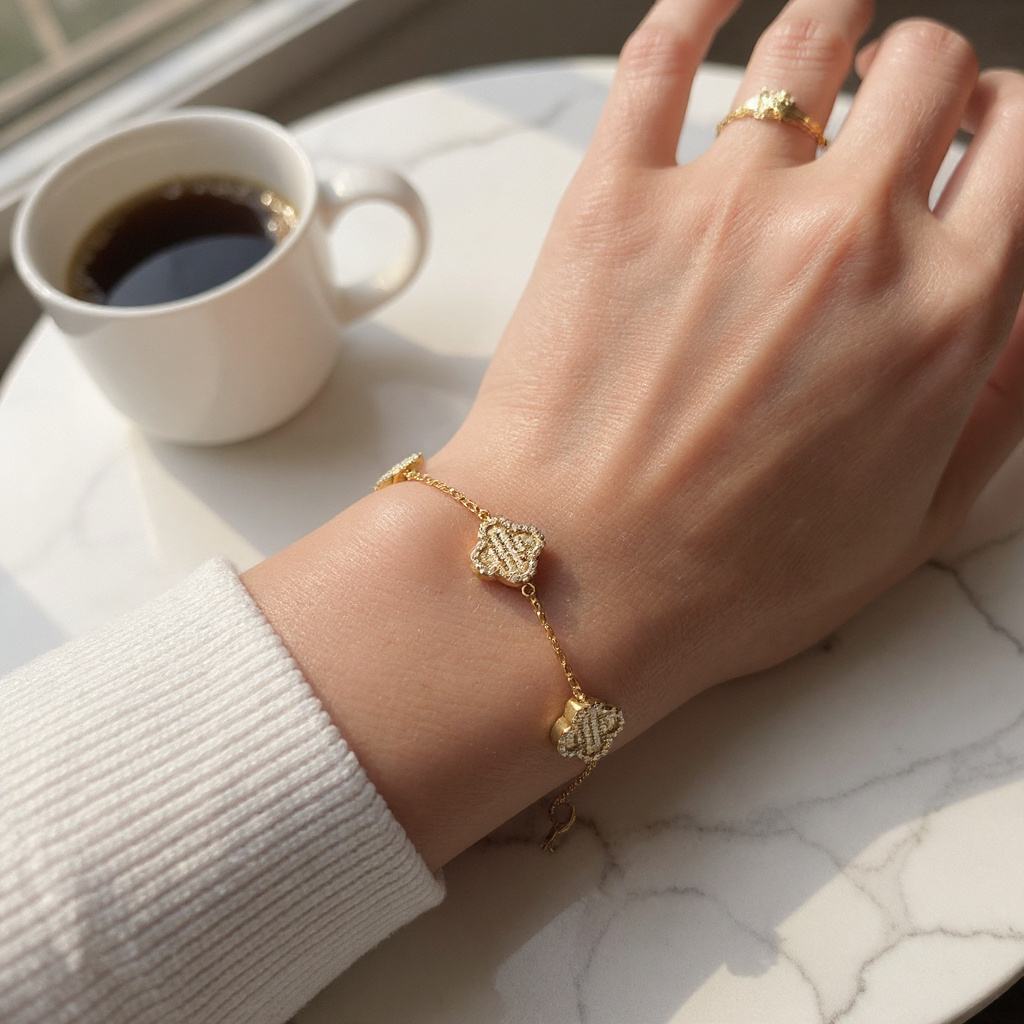 Diamond Clover bracelet