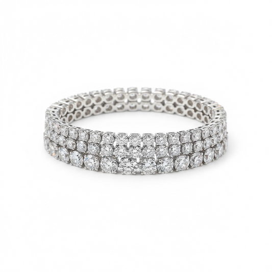 Round tennis bracelet