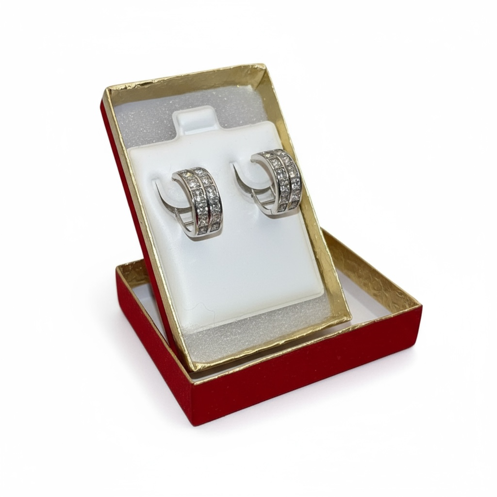 Sterling silver Huggies