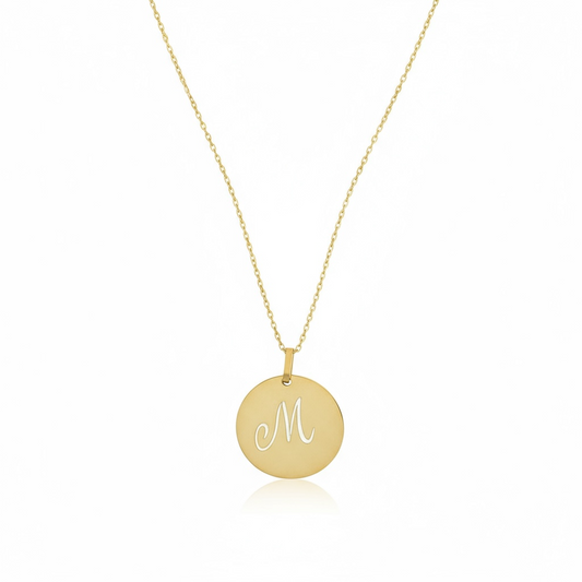 Initial Coin Necklace