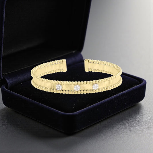Two-Tone Cuff Bangle