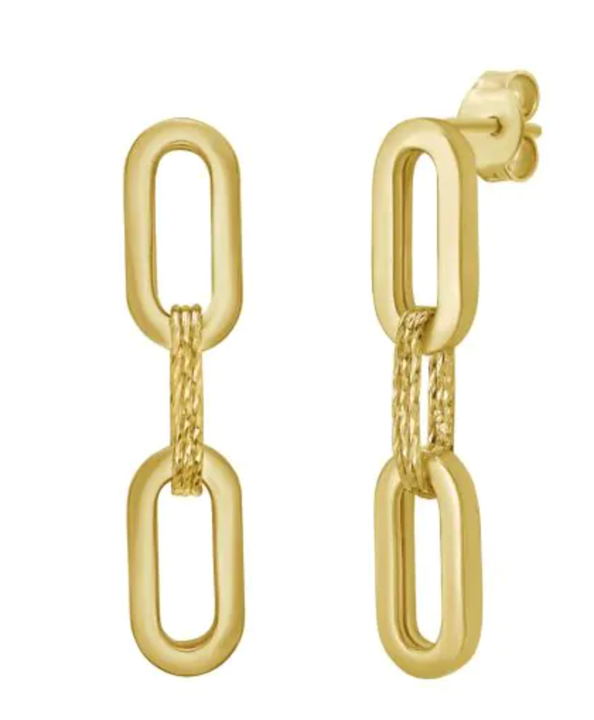 Paperclip Drop Earrings