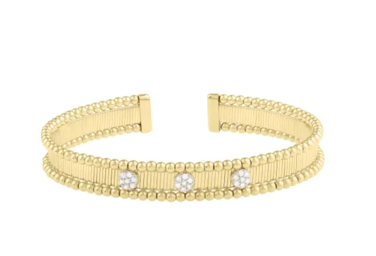 Two-Tone Cuff Bangle