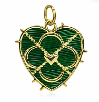 Emerald green Accent Charms