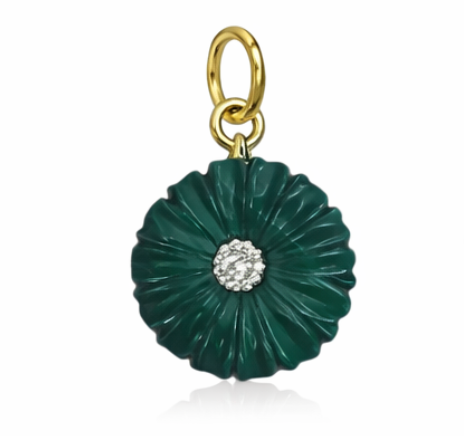 Emerald green Accent Charms