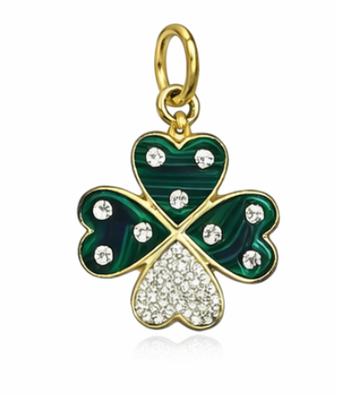 Emerald green Accent Charms