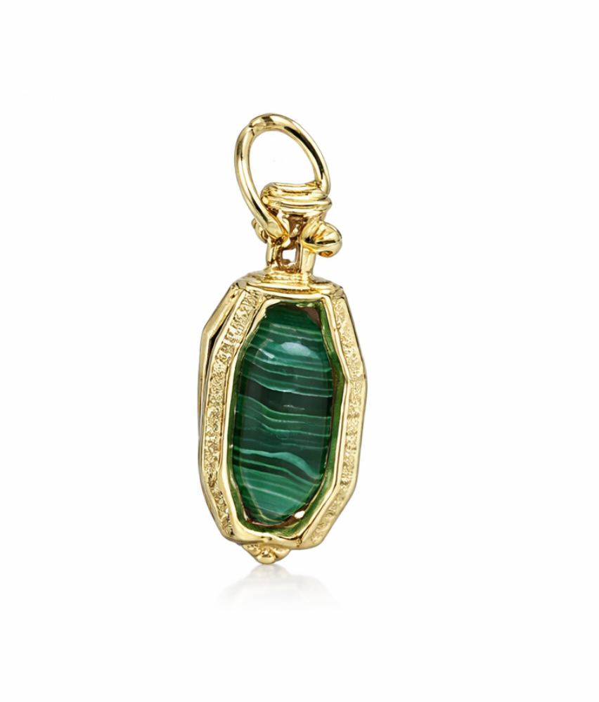 Emerald green Accent Charms